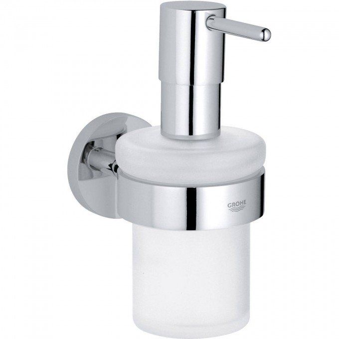 Дозатор жидкого мыла GROHE ESSENTIALS с держателем, хром 40448001