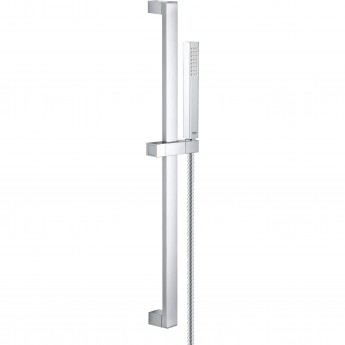 Душевой гарнитур GROHE EUPHORIA CUBE+ (ручной душ, штанга 600 мм, шланг 1750 мм), хром (27891000)