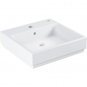 Раковина накладная GROHE CUBE CERAMIC 50 см, альпин-белый