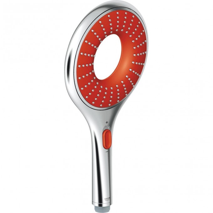 Ручной душ GROHE RAINSHOWER ICON (2 режима), хром/красный 27443000