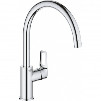 Смеситель для кухни GROHE BAULOOP с высоким C-образным изливом, хром (31232001)