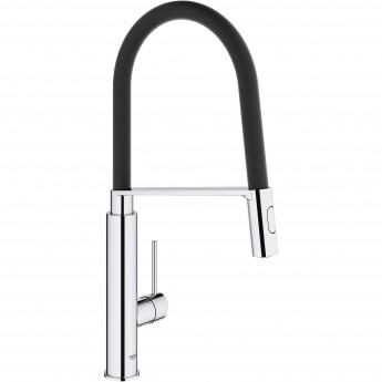 Смеситель для кухни GROHE CONCETTO с профессиональной лейкой, хром/черный Смеситель для кухни GROHE CONCETTO с профессиональной лейкой, хром/черный