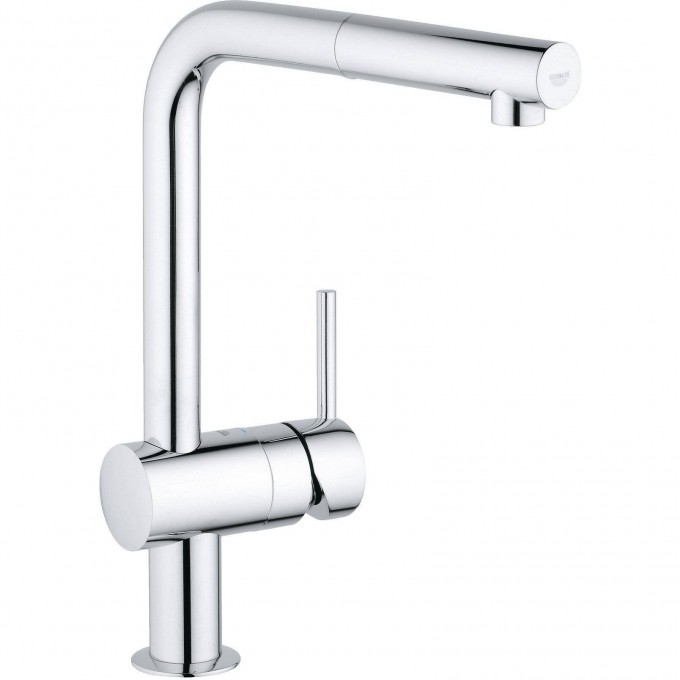 Смеситель для кухни GROHE MINTA с выдвижным L-изливом, хром 32168000