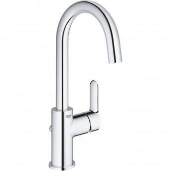 Смеситель для раковины GROHE BAUEDGE с донным клапаном, L-Size, хром Смеситель для раковины GROHE BAUEDGE с донным клапаном, L-Size, хром