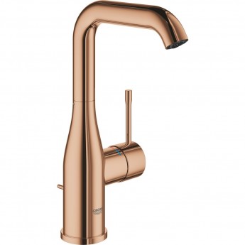 Смеситель для раковины GROHE ESSENCE NEW с донным клапаном, L-Size, теплый закат глянец Смеситель для раковины GROHE ESSENCE NEW с донным клапаном, L-Size, теплый закат глянец