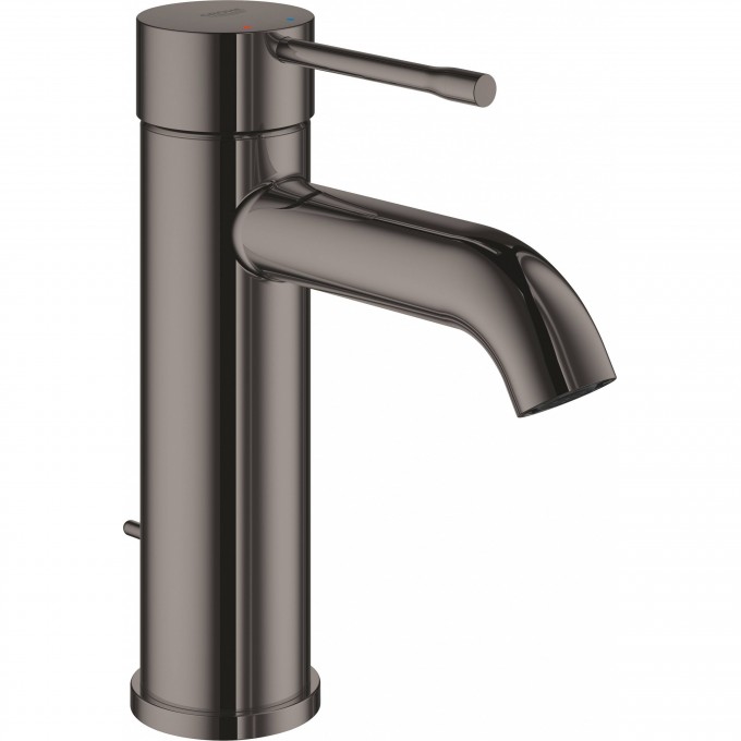 Смеситель для раковины GROHE ESSENCE NEW с донным клапаном, темный графит глянец () 23589A01