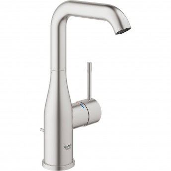 Смеситель для раковины GROHE ESSENCE NEW с высоким изливом и донным клапаном, суперсталь (32628DC1) Смеситель для раковины GROHE ESSENCE NEW с высоким изливом и донным клапаном, суперсталь (32628DC1)