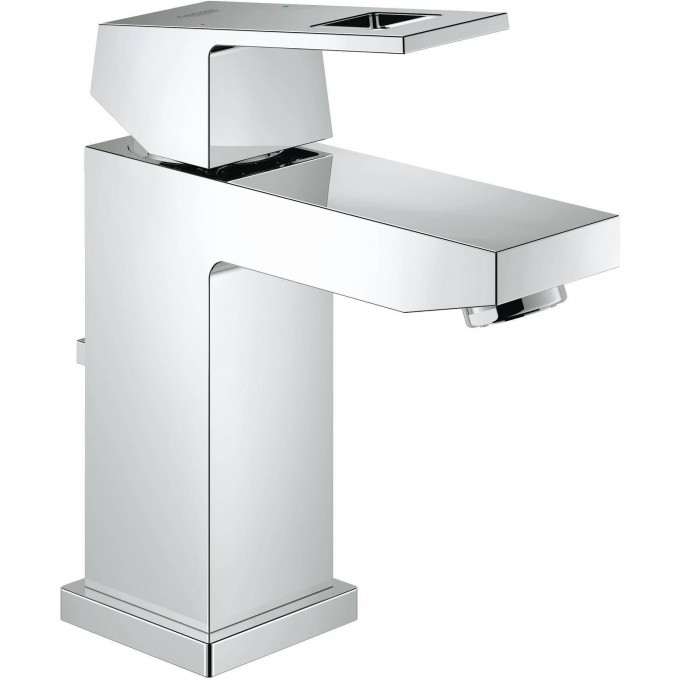 Смеситель для раковины GROHE EUROCUBE с донным клапаном и низким изливом, хром 23127000