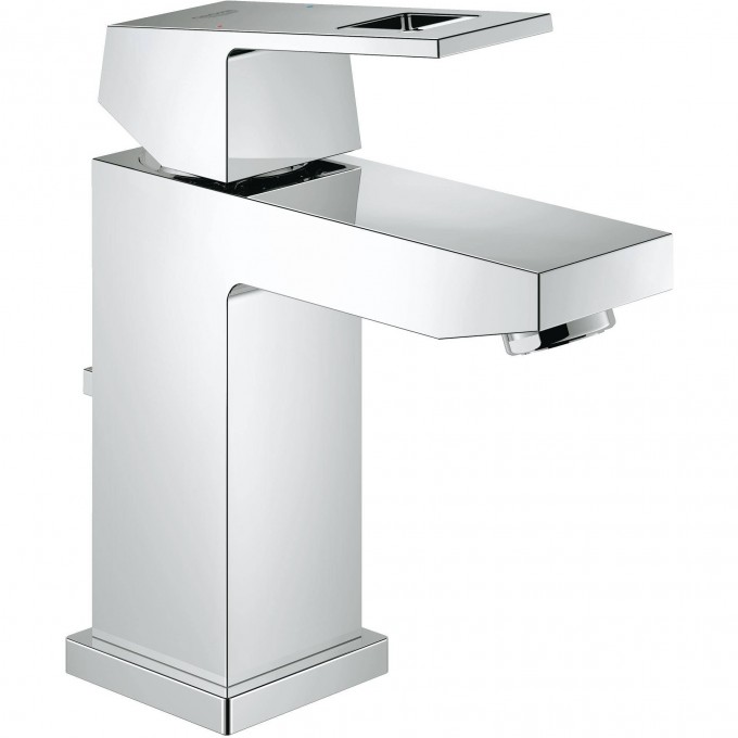 Смеситель для раковины GROHE EUROCUBE с донным клапаном и ограничением расхода воды, хром () 2312700E