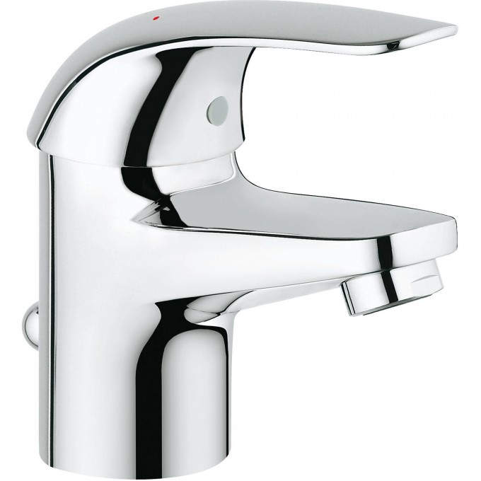 Смеситель для раковины GROHE EUROECO с донным клапаном, хром 23262000