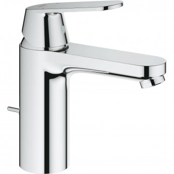 Смеситель для раковины GROHE EUROSMART COSMOPOLITAN с донным клапаном, средний излив, хром