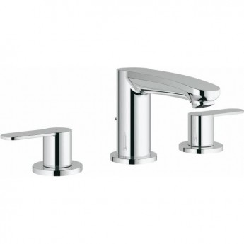 Смеситель для раковины GROHE EUROSTYLE COSMOPOLITAN на 3 отверстия с донным клапаном, хром