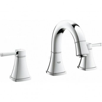 Смеситель для раковины GROHE GRANDERA с донным клапаном и низким изливом, хром