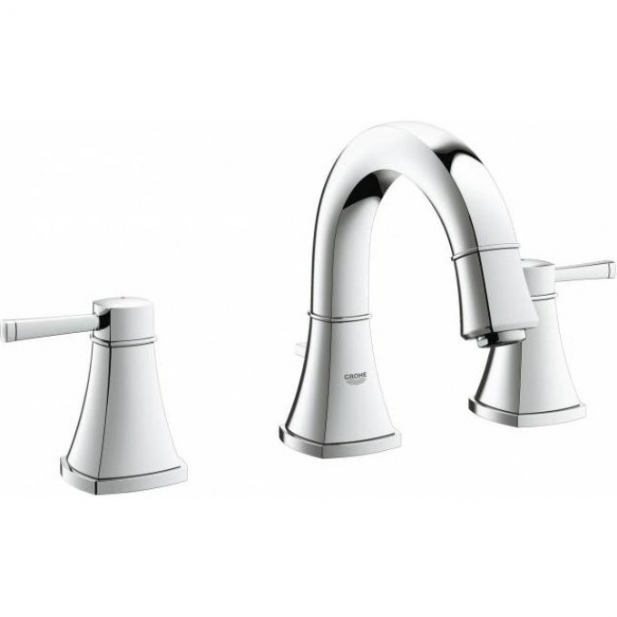 Смеситель для раковины GROHE GRANDERA с донным клапаном и низким изливом, хром 20417000
