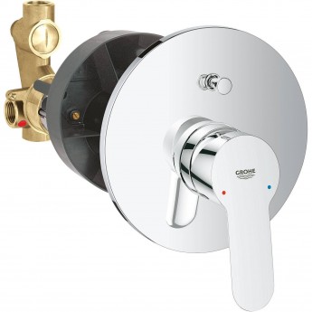 Смеситель для ванны GROHE BAUEDGE (внешняя и встраиваемая части), хром Смеситель для ванны GROHE BAUEDGE (внешняя и встраиваемая части), хром