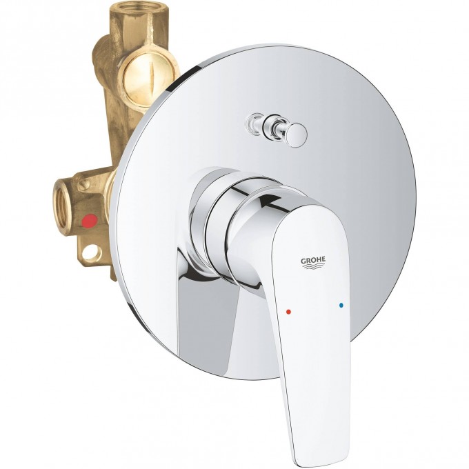 Смеситель для ванны GROHE BAUFLOW для скрытого монтажа, хром () 29113000