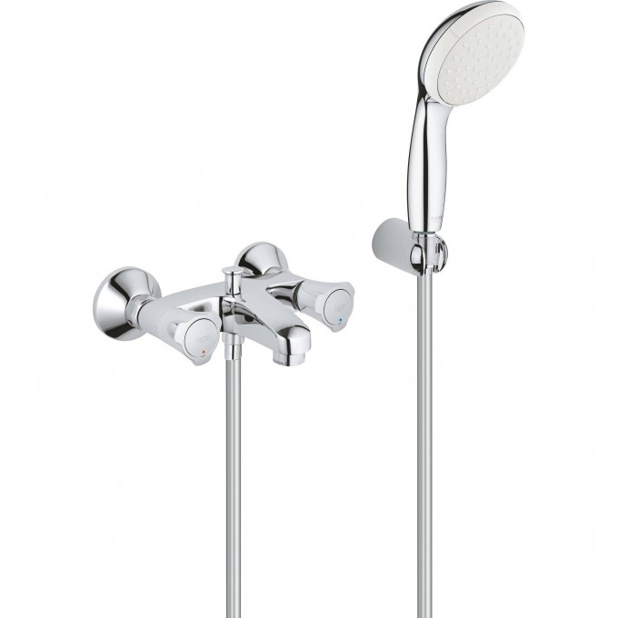 Смеситель для ванны GROHE COSTA L с душевым гарнитуром, хром 2546010A
