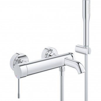 Смеситель для ванны GROHE ESSENCE+ с душевым гарнитуром, хром Смеситель для ванны GROHE ESSENCE+ с душевым гарнитуром, хром
