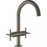 Смеситель GROHE ATRIO NEW двухвентильный для раковины на 1 отверстие, темный графит матовый () 21019AL3