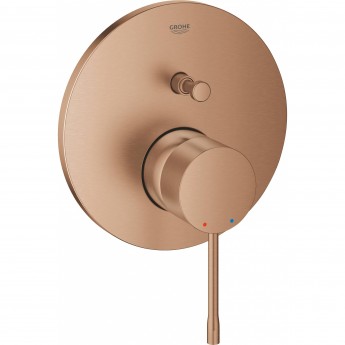 Смеситель однорычажный для ванны GROHE ESSENCE, круглая розетка, теплый закат матовый (24058DL1)
