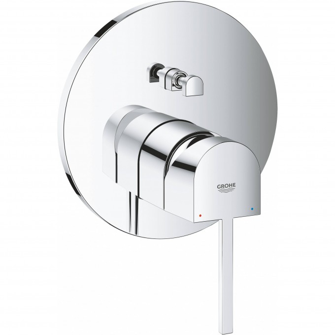 Смеситель однорычажный для ванны GROHE PLUS, круглая розетка () 24060003