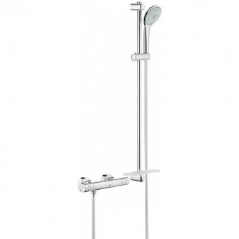 Термостатический смеситель для душа GROHE GROHTHERM 1000 COSMOPOLITAN NEW с душевым гарнитуром (штанга 900 мм), хром Термостатический смеситель для душа GROHE GROHTHERM 1000 COSMOPOLITAN NEW с душевым гарнитуром (штанга 900 мм), хром