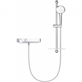 Термостатический смеситель для душа GROHE GRT SmartControl и душевой гарнитур Euphoria 110 Massage с душевой штангой 600 мм Термостатический смеситель для душа GROHE GRT SmartControl и душевой гарнитур Euphoria 110 Massage с душевой штангой 600 мм