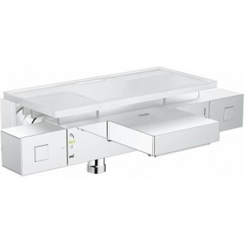 Термостатический смеситель для ванны GROHE GROHTHERM CUBE с полочкой, хром Термостатический смеситель для ванны GROHE GROHTHERM CUBE с полочкой, хром