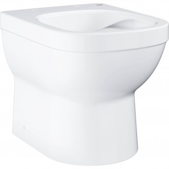 Унитаз напольный приставной безободковый компактный GROHE EURO CERAMIC (без сиденья), альпин-белый (39329000)