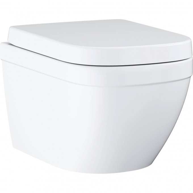 Унитаз подвесной GROHE EURO CERAMIC с сиденьем, альпин-белый () 39554000