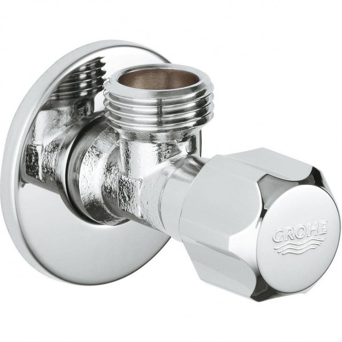 Вентиль угловой GROHE 1/2″-1/2″ для подключения смесителей, хром 2201600M