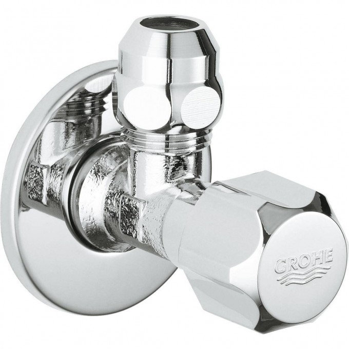 Вентиль угловой GROHE 1/2″-3/8″ для подключения смесителей, хром 2201700M