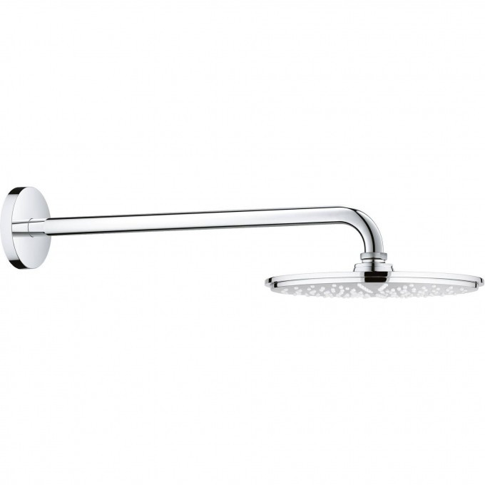 Верхний душ GROHE Rainshower Cosmopolitan с душевым кронштейном GROHE диаметр 210 мм, хром () 26171000