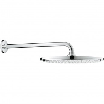 Верхний душ с кронштейном GROHE RAINSHOWER COSMOPOLITAN METAL, диаметр 310 мм, с ограничением расхода воды, хром (26066000)