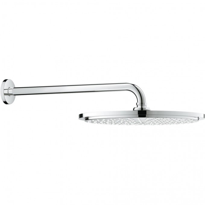 Верхний душ с кронштейном GROHE RAINSHOWER COSMOPOLITAN METAL, диаметр 310 мм, с ограничением расхода воды, хром () 26066000