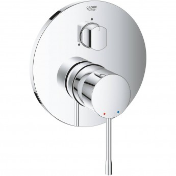 Внешняя часть смесителя для ванны GROHE ESSENCE с переключателем на 3 положения, хром (24092001)