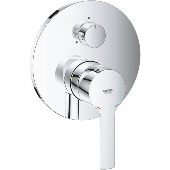 Внешняя часть смесителя для ванны GROHE LINEARE NEW с переключателем на 3 положения, хром 24095001