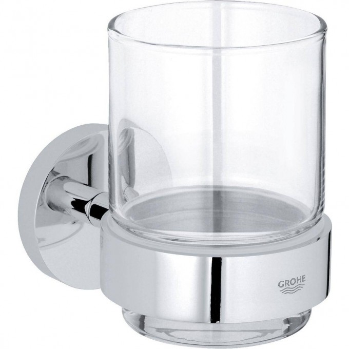Стакан с держателем GROHE ESSENTIALS, хром 40447001